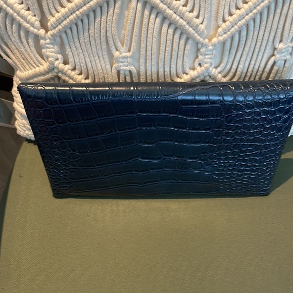 BCBG Deep Navy “Harlow” Envelope Clutch.  Tags attached. - Picture 5 of 9